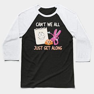 Can't We All Just Get Along Baseball T-Shirt